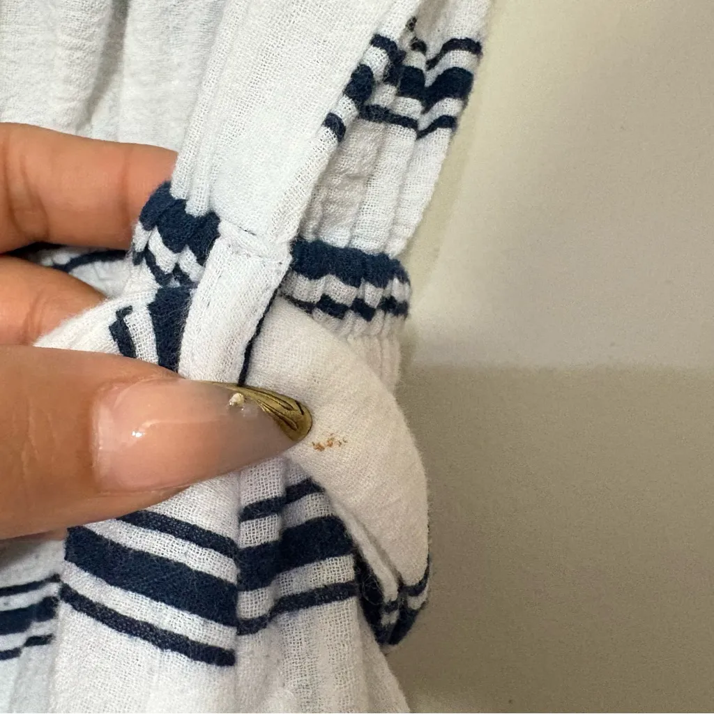 Faithfull the Brand Lane Striped Playsuit Size 6 Off Shoulder - Image 13