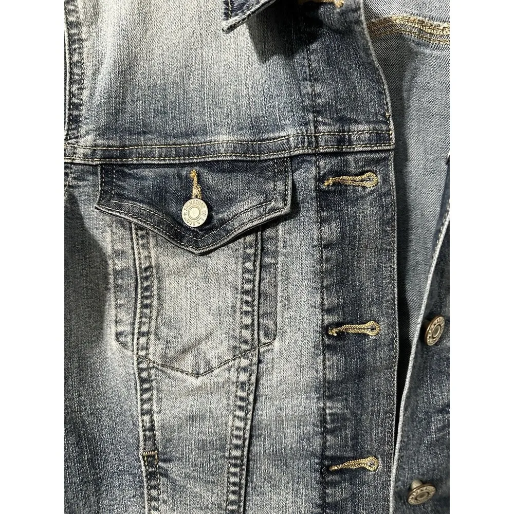 Levi Strauss Signature Gold Blue Jean Jacket Womens Small Jean Jacket - Image 5