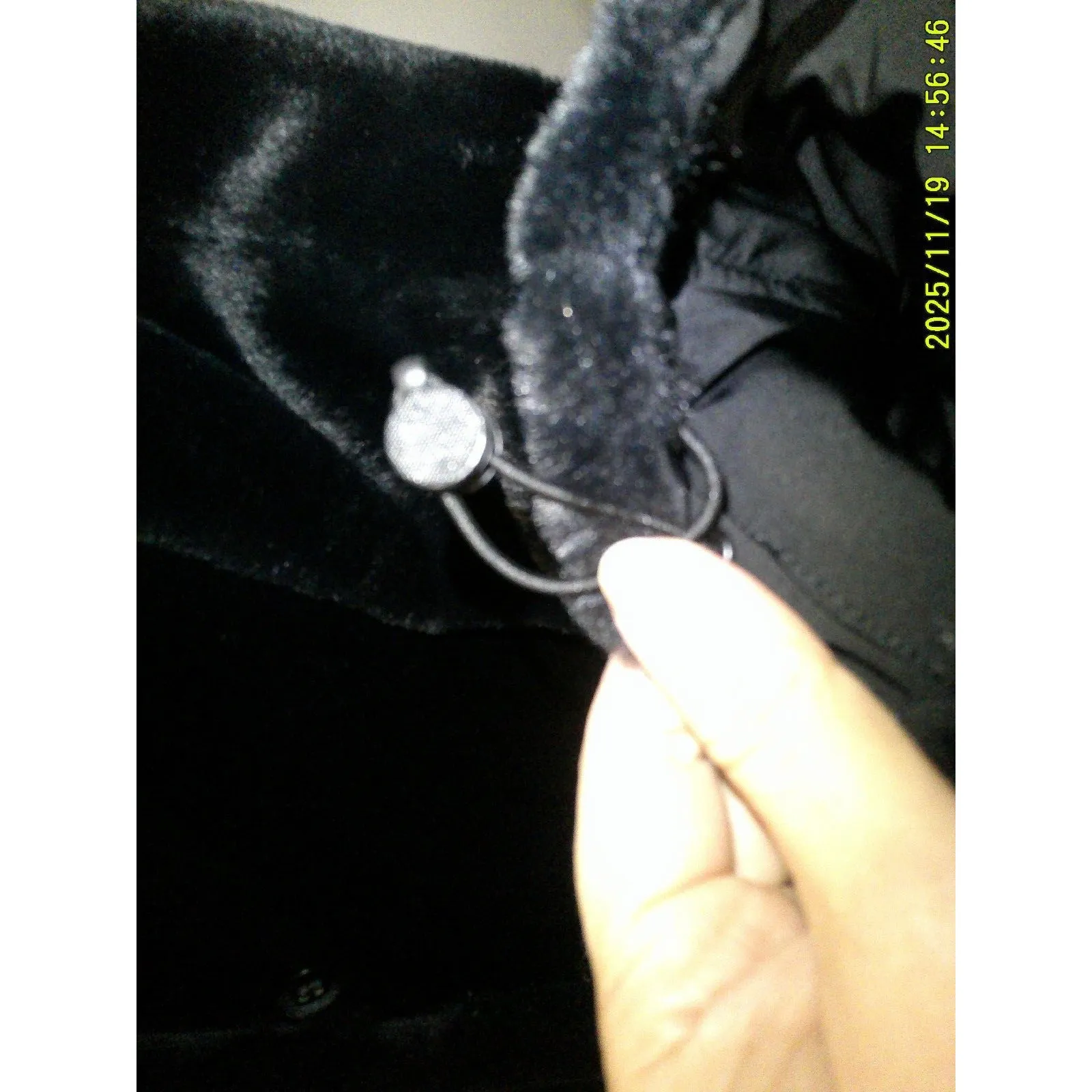 NWT $675 Jane Post S Womens Reversible Cocoon Coat Faux Fur Black Soft Warm Hood - Image 13