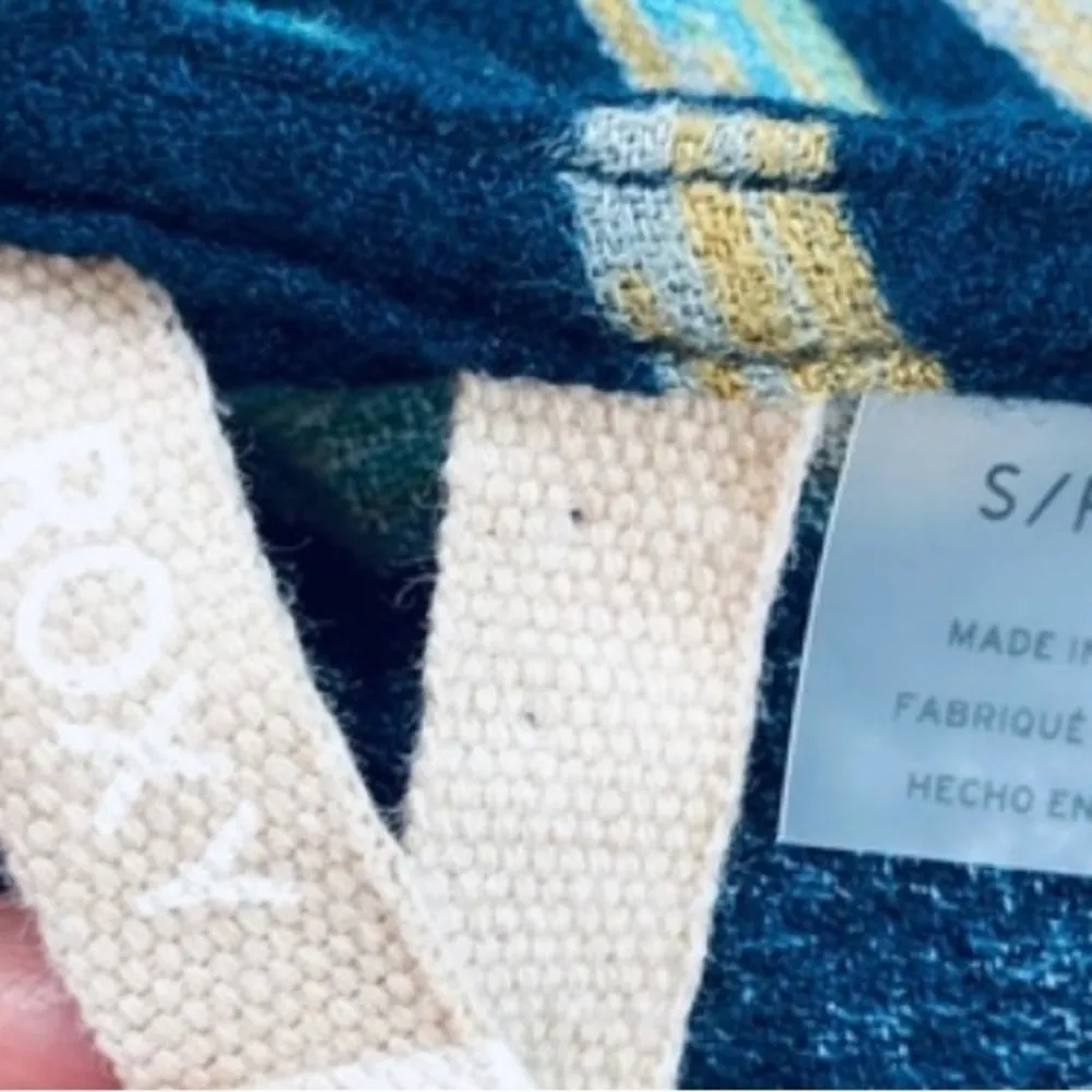 Roxy Dreamland Groove Top Blue Floral Cold Shoulder S Boho Chic Garden Party - Image 15