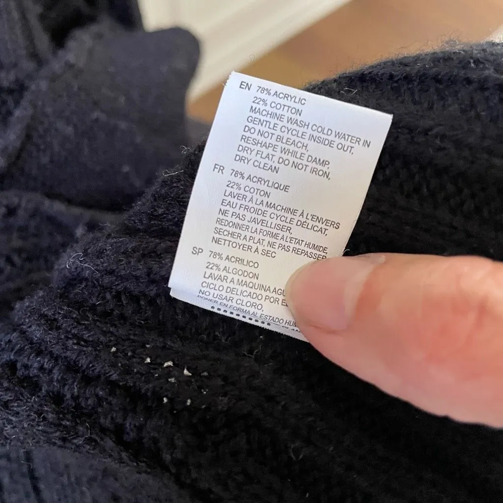 RD Style Stitch Fix Daskah Cable Cardigan Sweater Clip Hook Closure M - Image 11