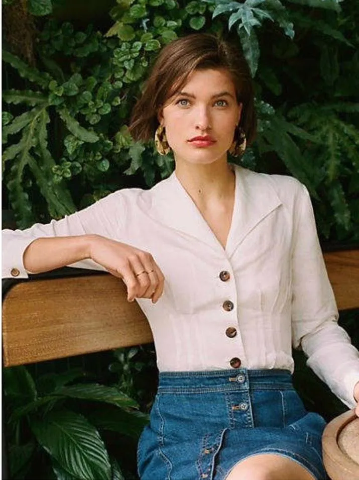 Maeve Delia Tailored Blouse - Image 8