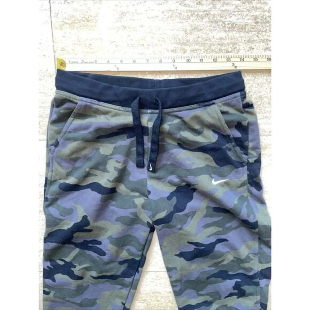 Dri Fit‎ Jogging Women Small Green Camo Tapered Sweatpants Fleece - Image 2