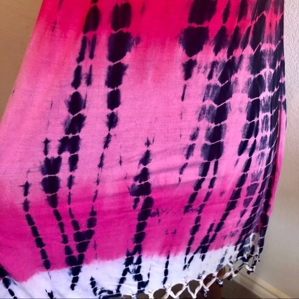 Ravinya pink swim strapless cover up S - Image 6