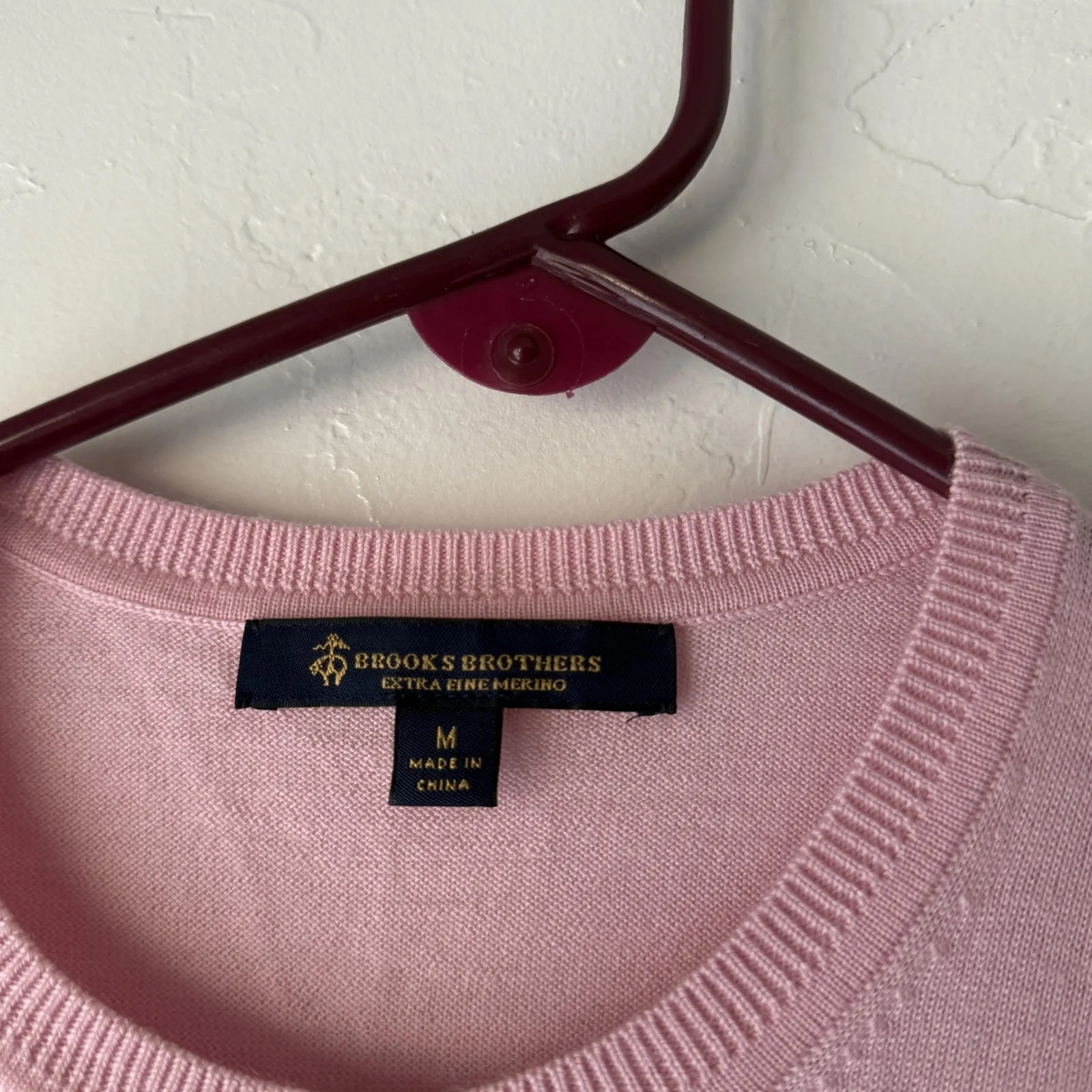 Brooks Brothers Sweater Coquette Medium Merino Wool Cardigan Button Front Preppy - Image 5