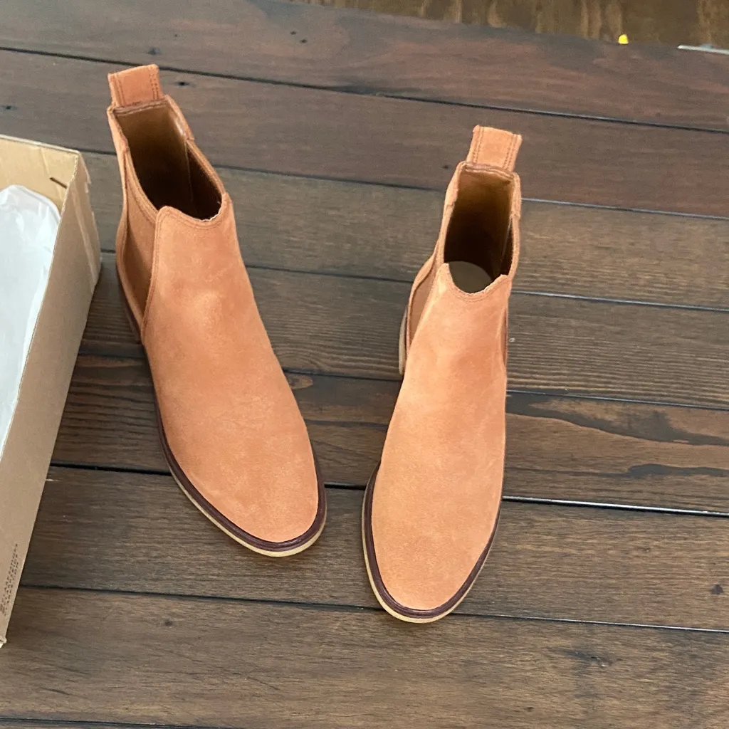 Women’s Dark Tan Suede Clarks Clarkdale Arlo Boot SZ 6 - Image 12