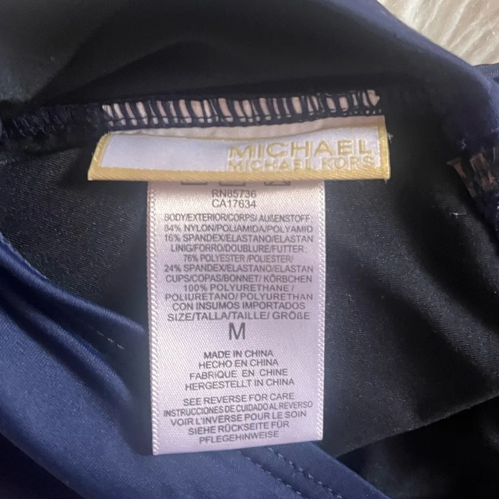 Michael Kors Swim Top​ Blue Size M - Image 4