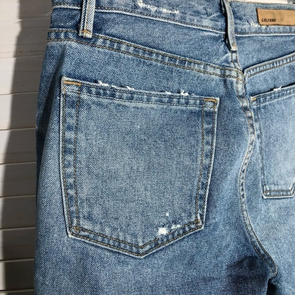 GRLFRND Beverly Distressed Light Blue Bermuda Shorts 25 - Image 5