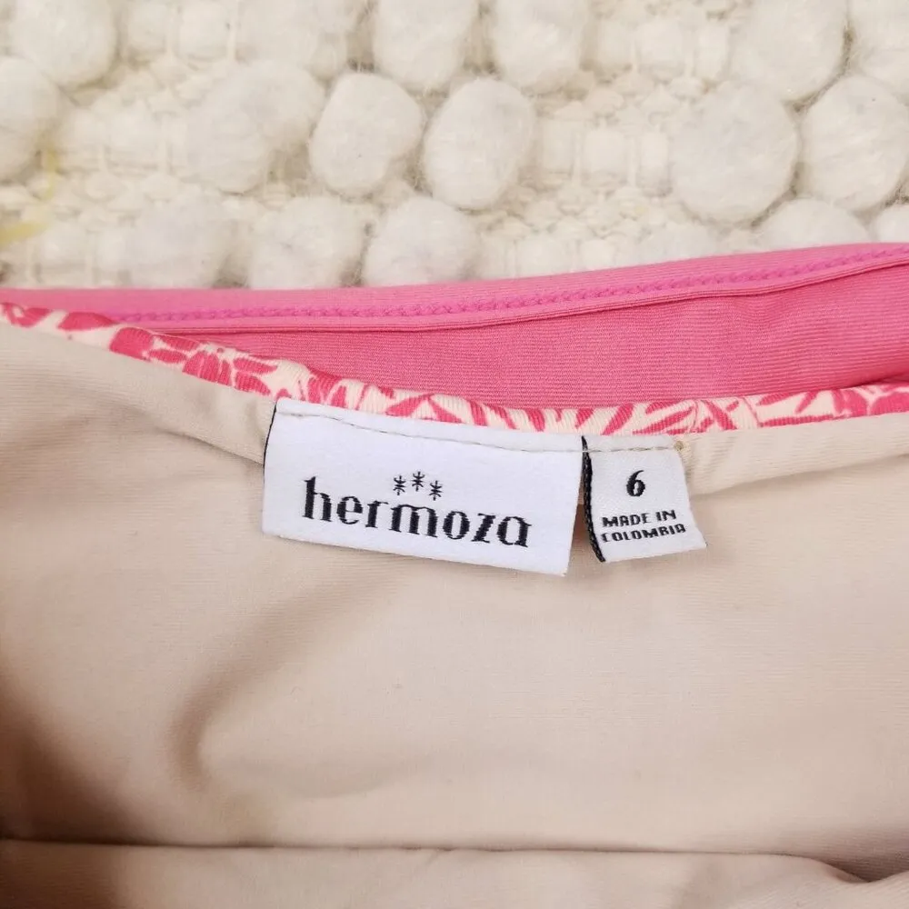Hermoza Reversible Bikini Set Indra Coral Sz 6 Pink - Image 15