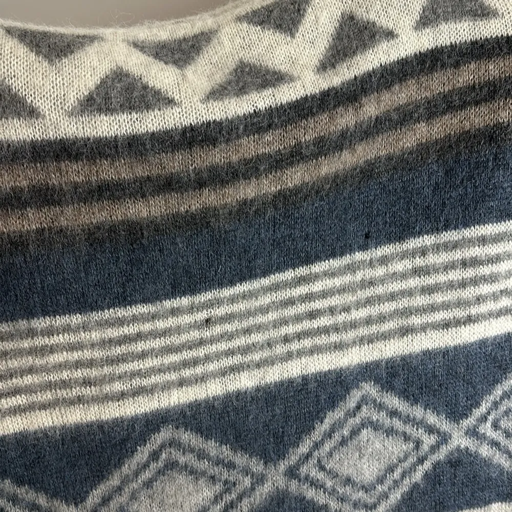 Vintage Icewear Wool Poncho Made in Iceland Gray Size M - Image 5