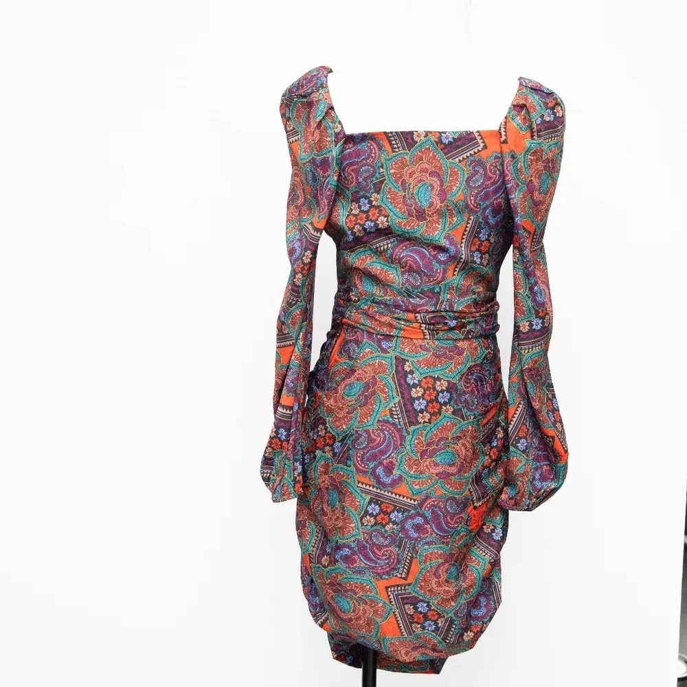 Veronica Beard Bellino Silk Blend Jacquard Mini Dress - Image 3