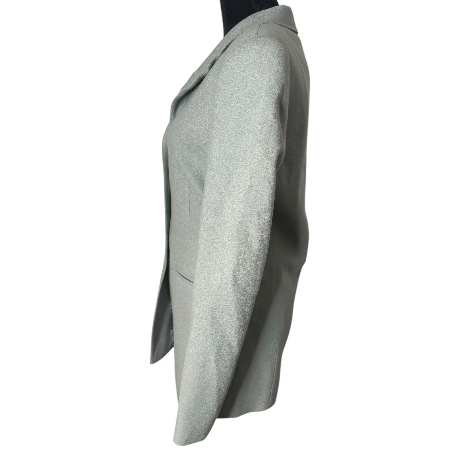 Vintage Bicci‎ Florine Watcher Blazer Womens 4 Wool Mother Of Pearl Buttons Green - Image 5