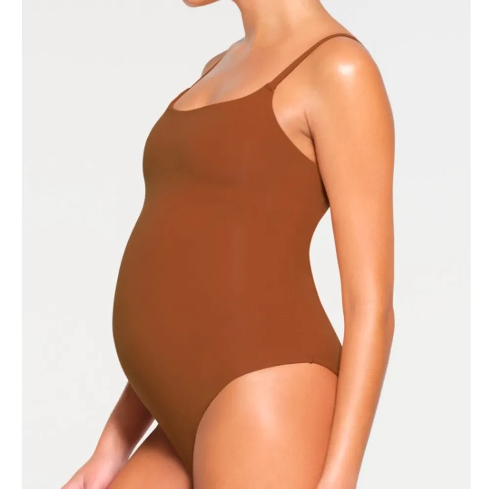 🆕 Skims | Fits Everybody Bodysuit Brief Maternity Small Bronze - Image 2