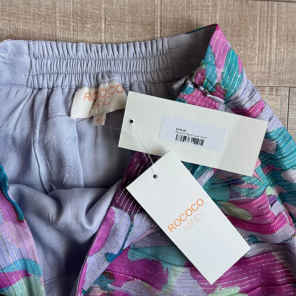 Rococo Sand Lyan Skirt Lilac Lurex Size M Pink Size M - Image 2