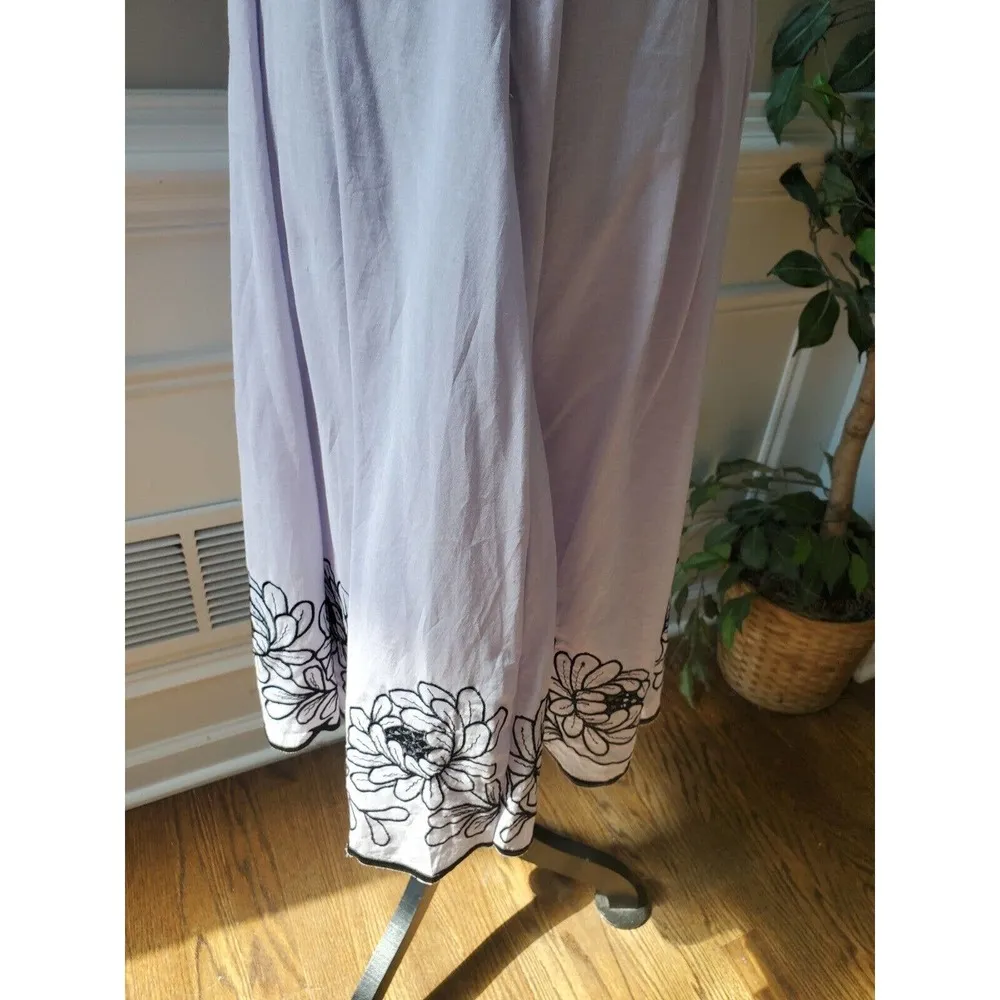 Paraphrase Womens Gray & Black Cotton Halter Neck Sleeveless Knee Length Dress 8 - Image 9