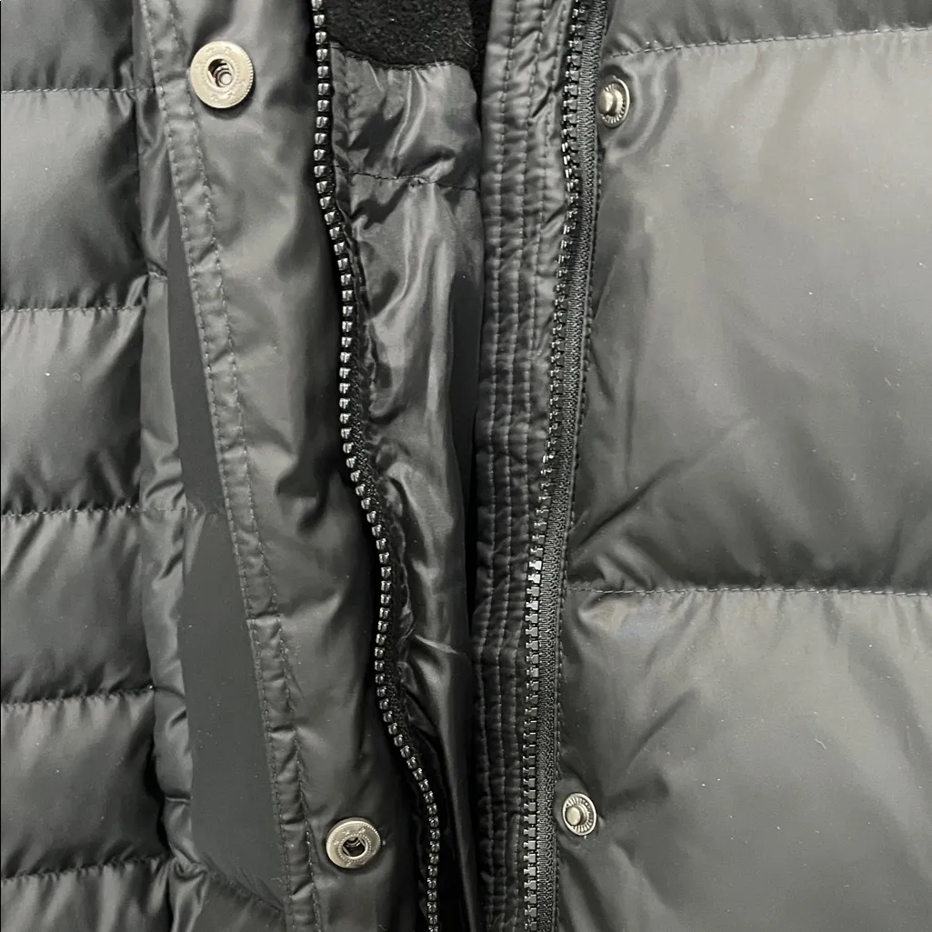 Eddie Bauer 80% Down Filled Black Puffer Parka Jacket - Size Large - Image 5