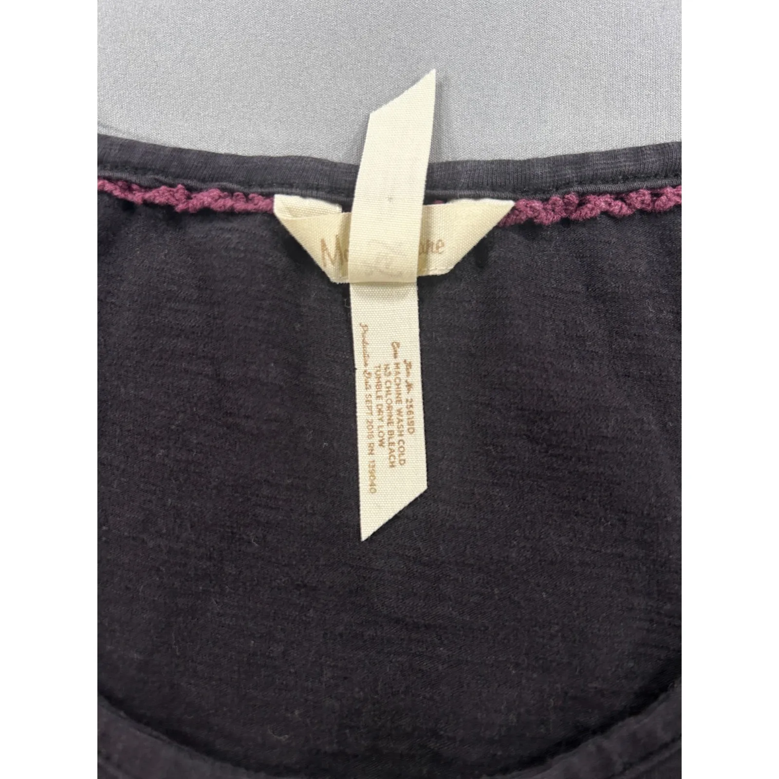 Matilda Jane Discovery Black Cotton‎ Casual Knit Dress 3/4 Sleeve Scoop Neck Med - Image 7