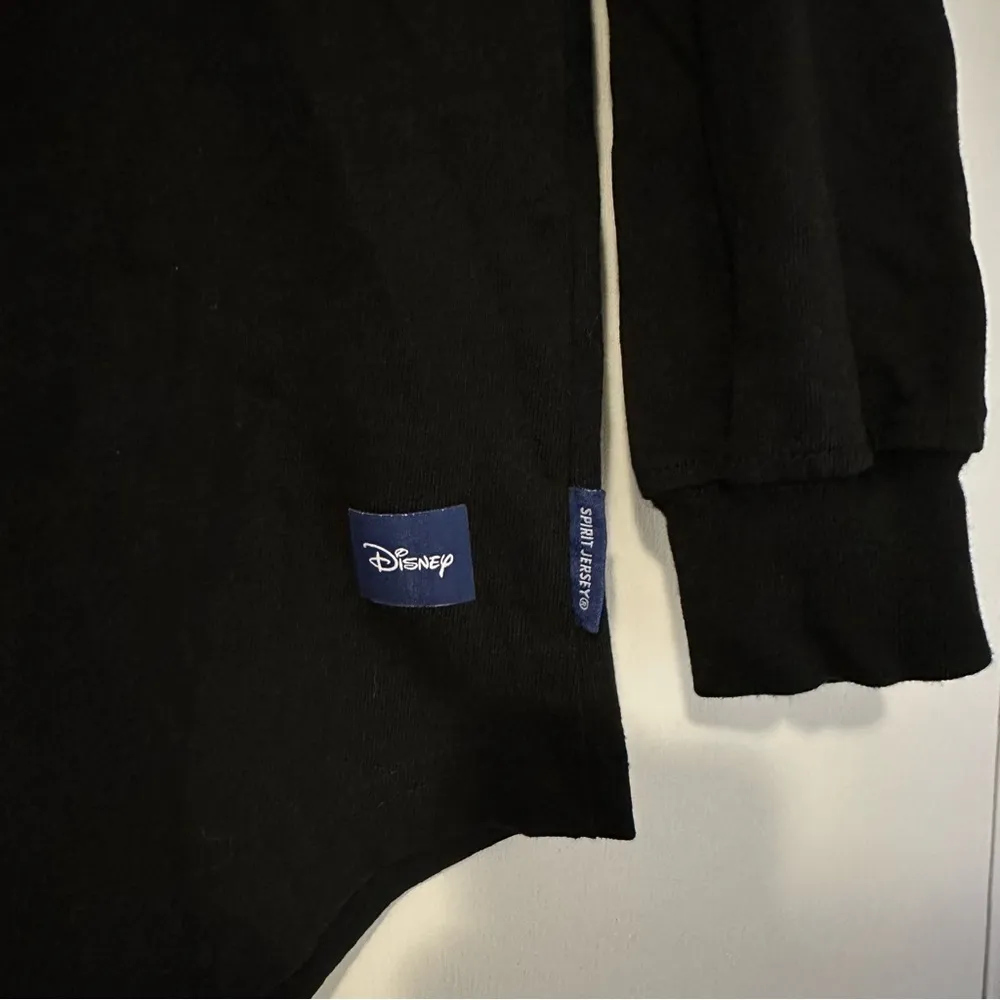 Walt Disney World Women’s Spirit Jersey Black White Long Sleeve Small - Image 4