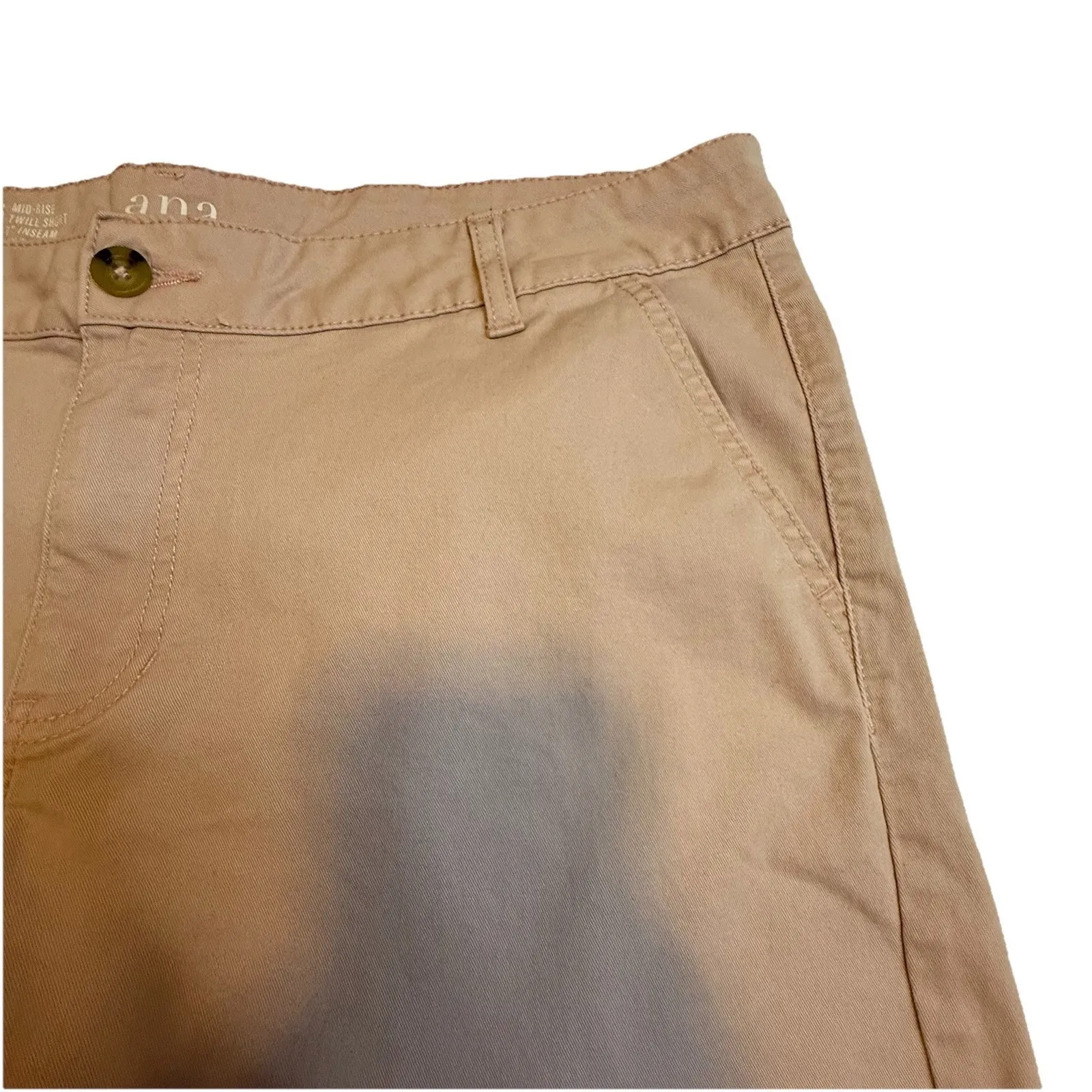 ANA New Approach Mid Rise Twill Short Stretch‎ Peach Pocket16W Trendy Everyday # - Image 4