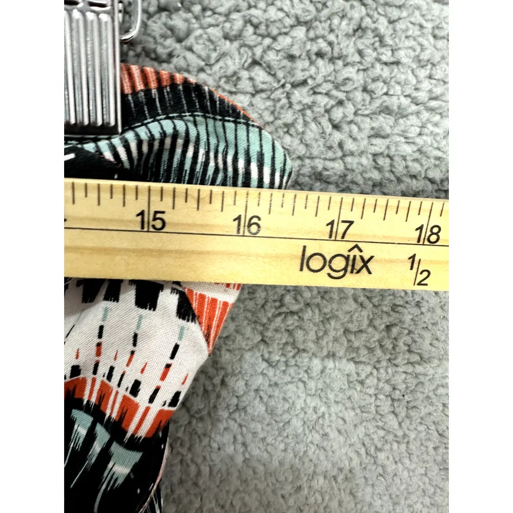 Vtg Y2K Mini Dress Silence‎ & Noise Womens Large Aztec Strapless Geometric Boho - Image 5