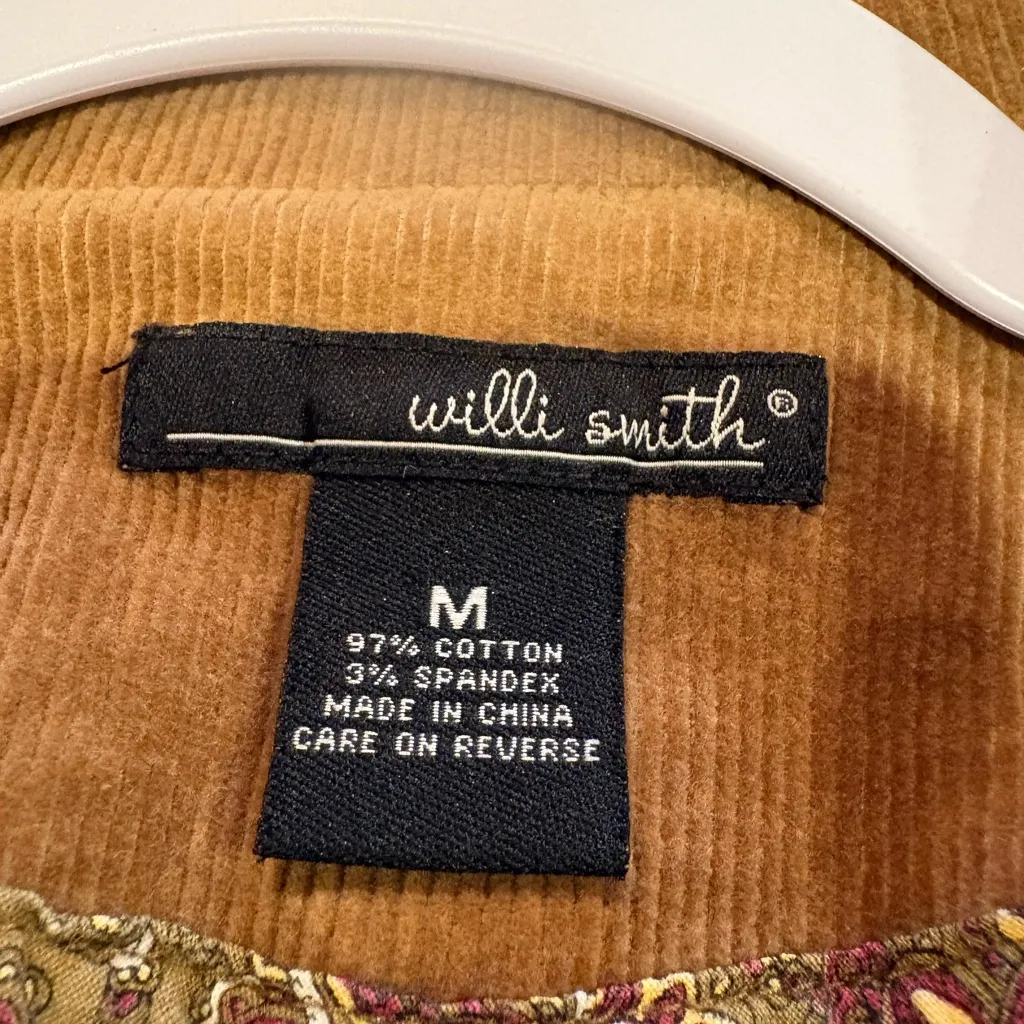 Willi Smith Tan women’s Corduroy Blazer size M tan/brown - Image 6