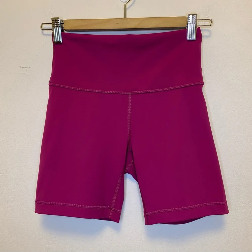Wunder Train High-Rise Biker Active Short 6" Magenta Purple Pink Sz 6 - Image 3