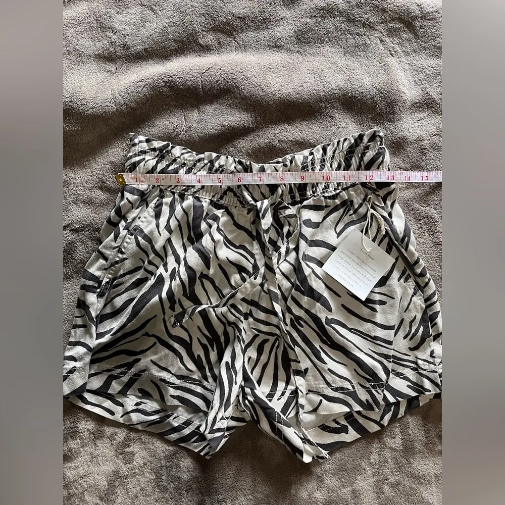 CYNTHIA ROWLEY Vintage Look Paper Bag Style Zebra Print Women’s Shorts Sz XS NWT - Image 7