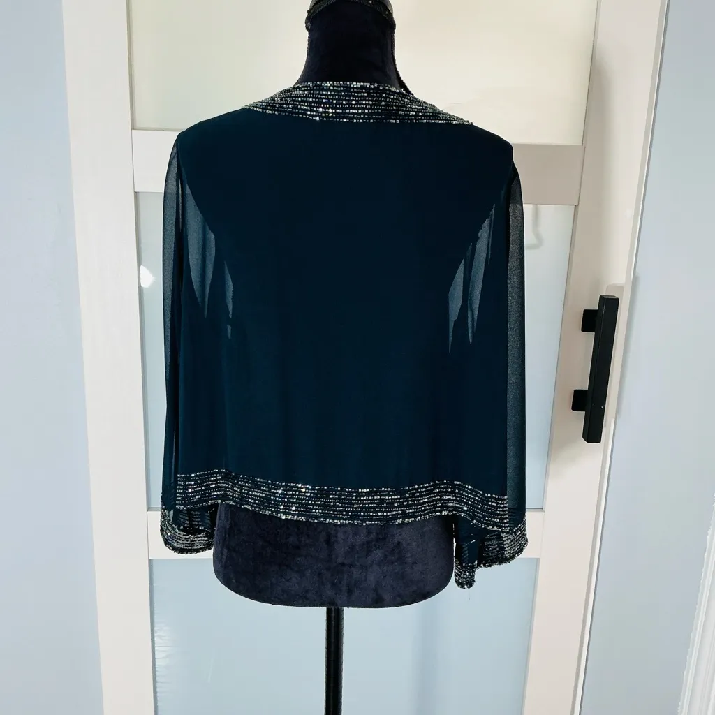 Beaded dressy jacket 🌹 Blue Size undefined - Image 3