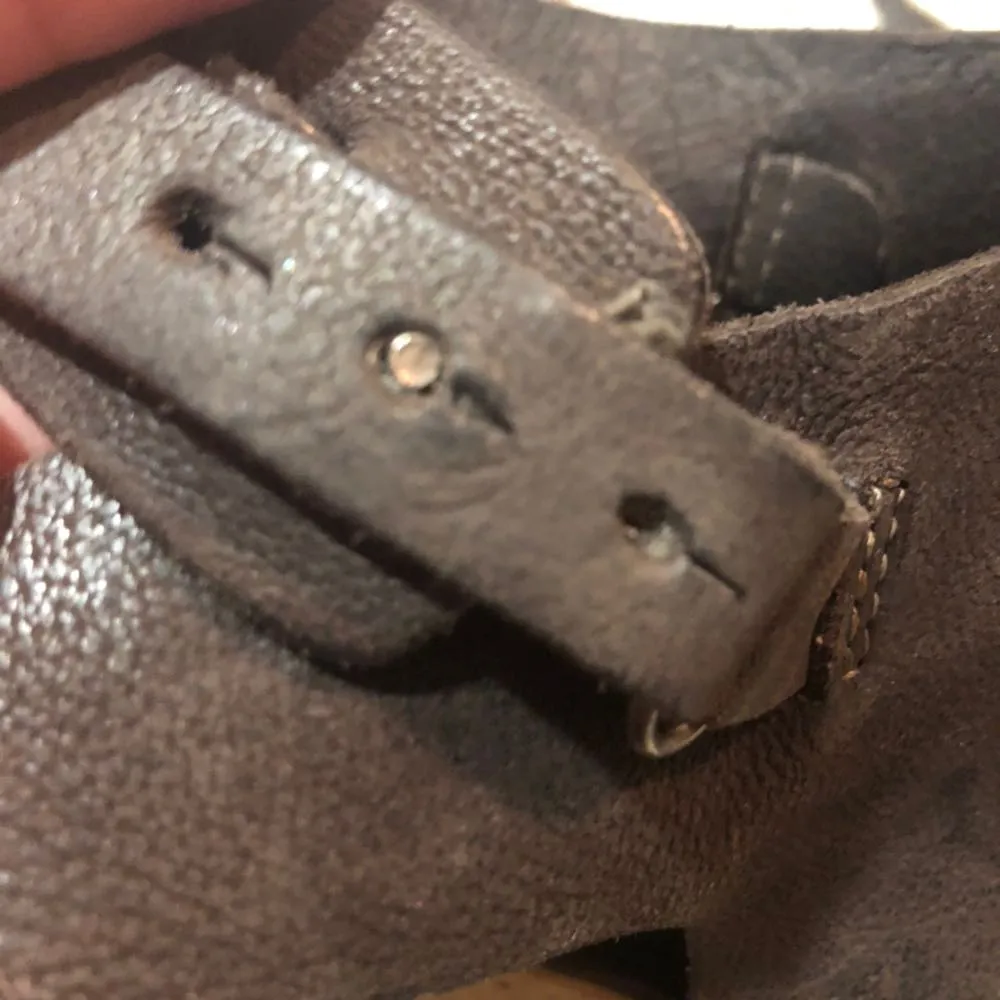 ALLSAINTS Black Leather Wedge - Image 7