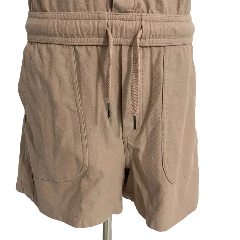 Athleta  Size XS Romper Sleeveless Beige Shorts - Image 3