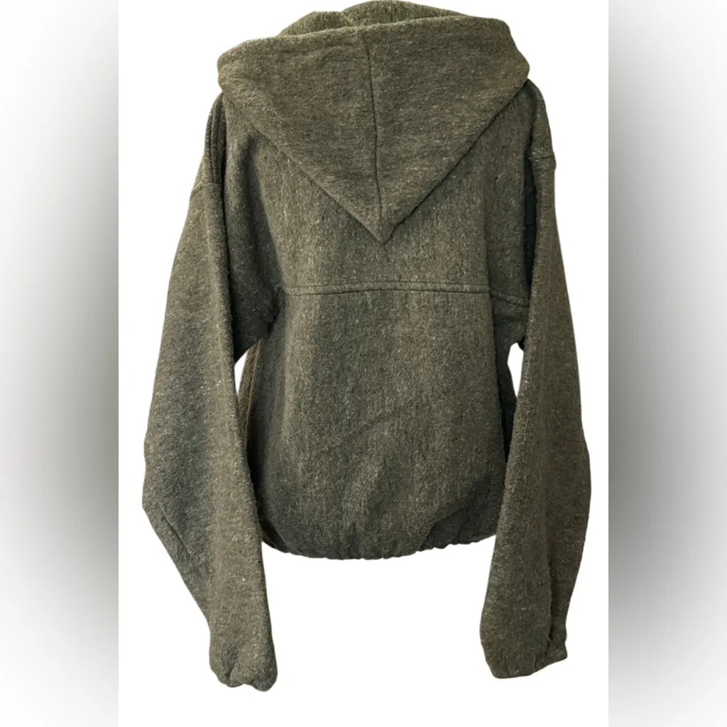 Vintage 90”s  Earth Ragz Olive Zip-Up Hoodie Size L - Image 2