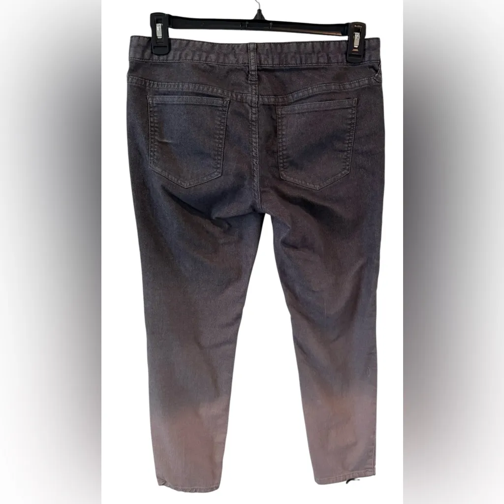 Free People Ombré Black/Grey Straight Jeans - Image 2