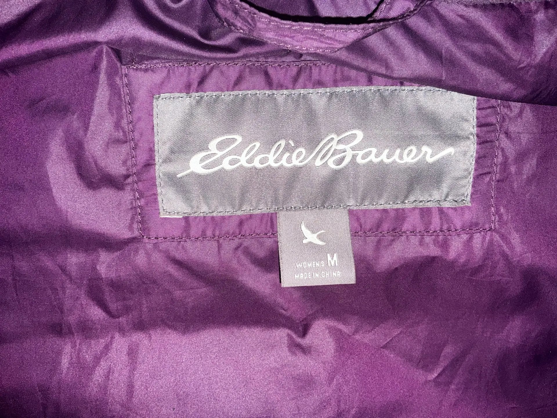 Eddie Bauer Mid-Length Waterproof Jacket – Purple Perfection 💜 (Size M) - Image 4