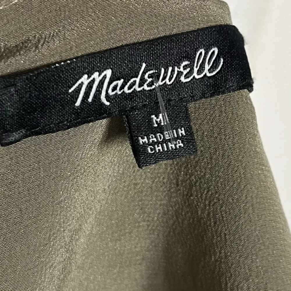 Madewell  • Sage Green Eyelet Drawstring Waist Blouse - Image 23