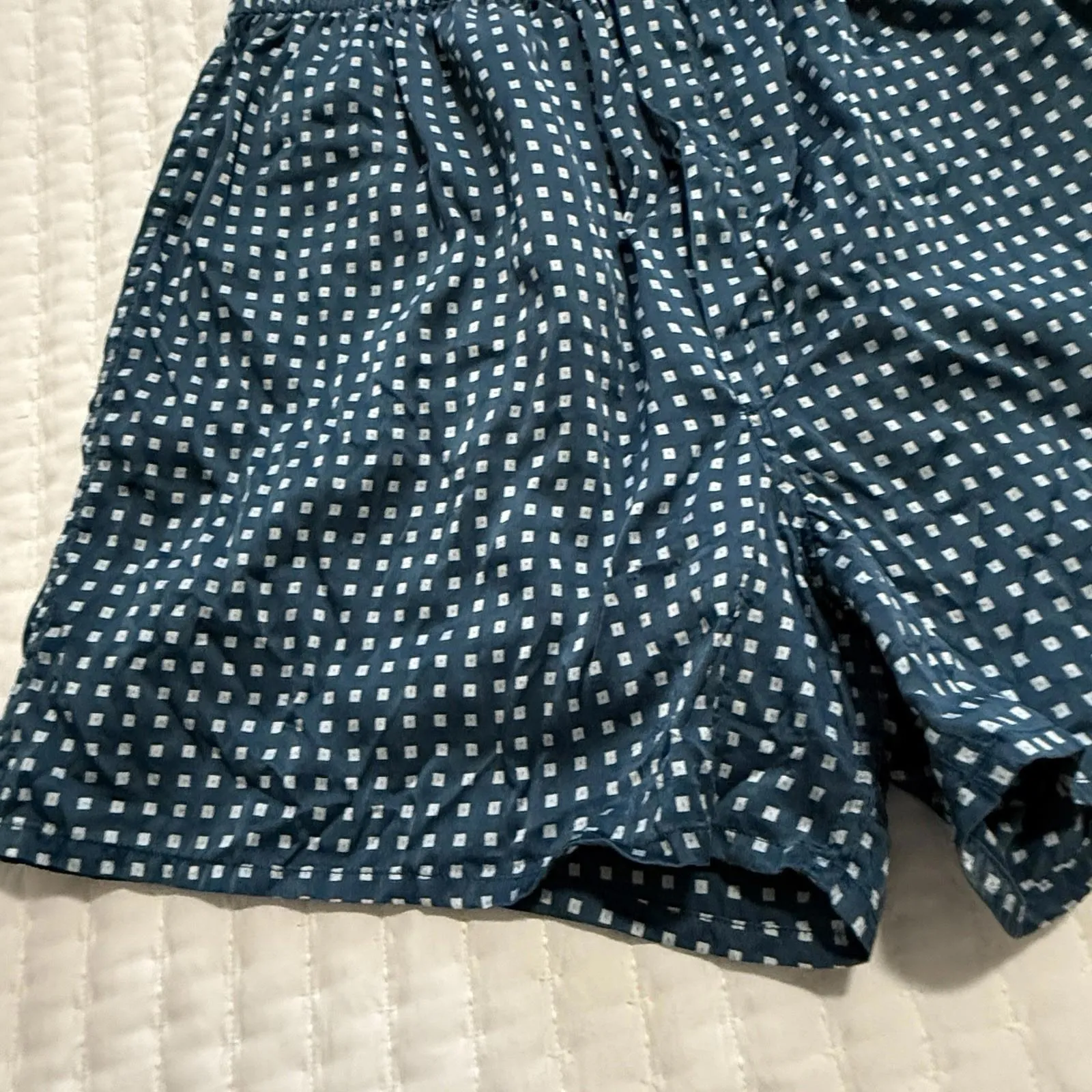 Victoria's Secret Boxer 100% Silk Blue Sz M Medium (32-34) Shorts PJ Lounge - Image 13