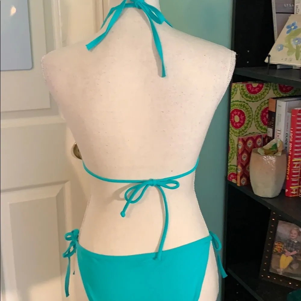 Victoria Secret NWOT teal string bikini - Image 3