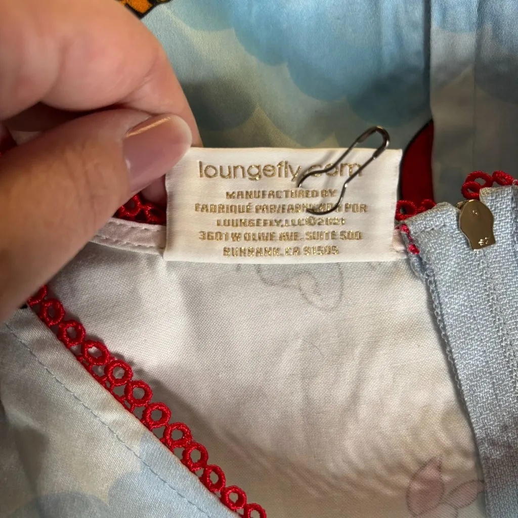 Disney Winnie The Pooh Loungefly Stitch Shoppe Dress Size 3XL Blue Belted Zipper - Image 10