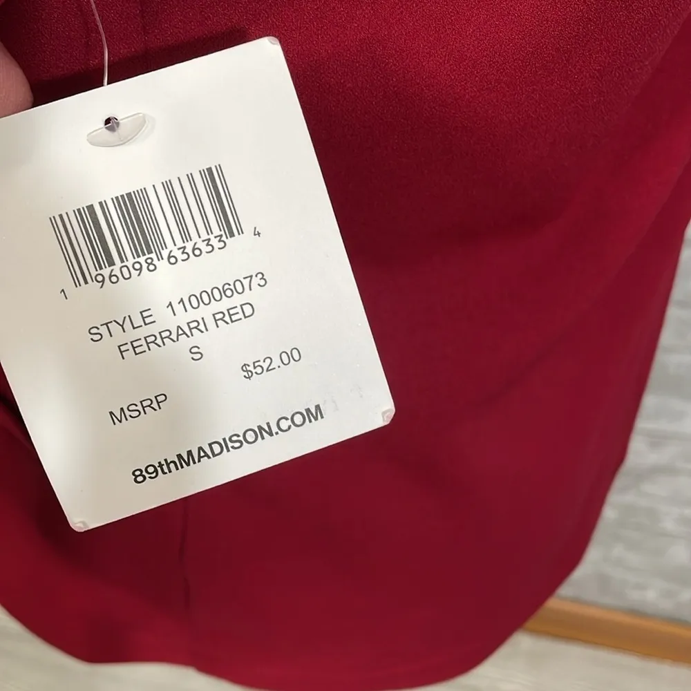 89th Madison Red Open Blazer - Image 4