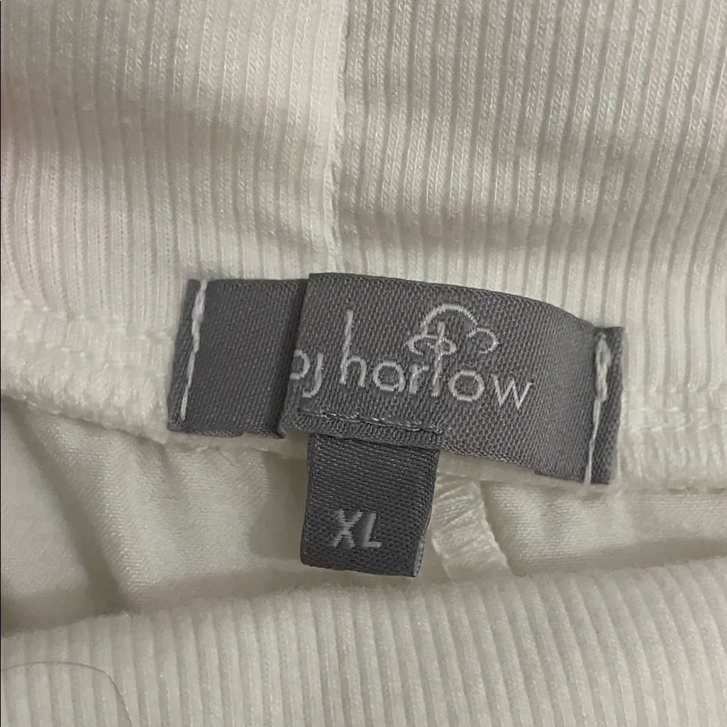 Pj Harlow White Jolie Silk Satin Wide Leg Lounge Pants Womens Size XL - Image 2