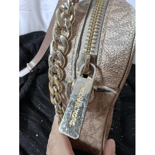 Michael Kors Rose Gold Crossbody Purse Chain‎ Detail - Image 11