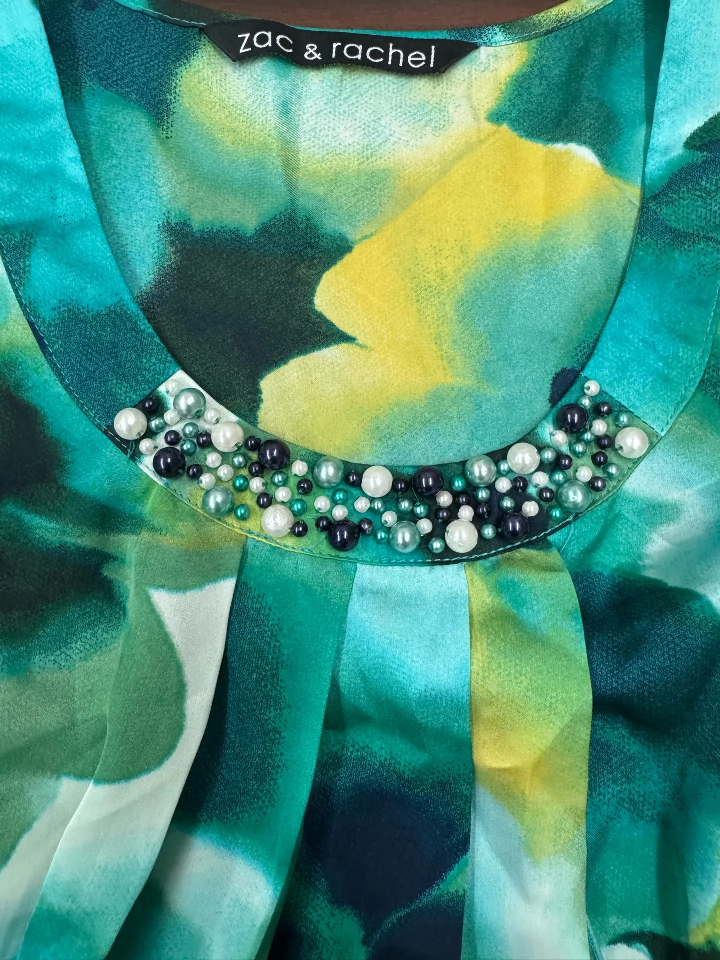 Zac & Rachel Tank Top with Beading Size Small - Image 2