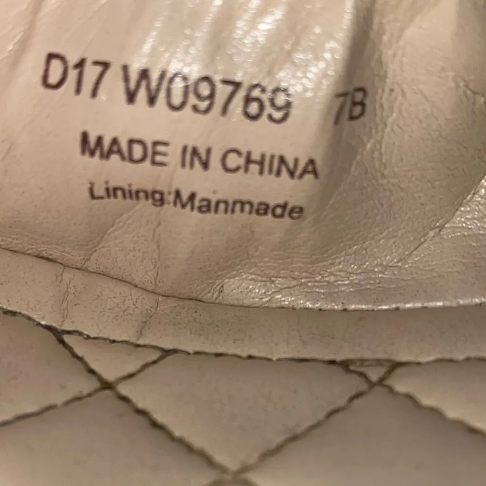 Cole Haan Grand OS Emory Tali Quilted Ballet Flat Shoes with Bow nude size 7 - Image 5