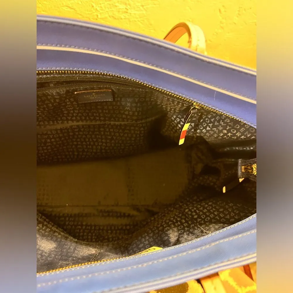 KATE SPADE Eden Street Margareta Stripe Saffiano Leather XL tote- gorgeous bag - Image 10