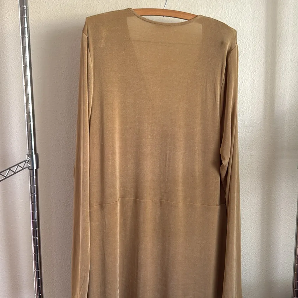 Good American Gold Wrap Dress. - Image 11