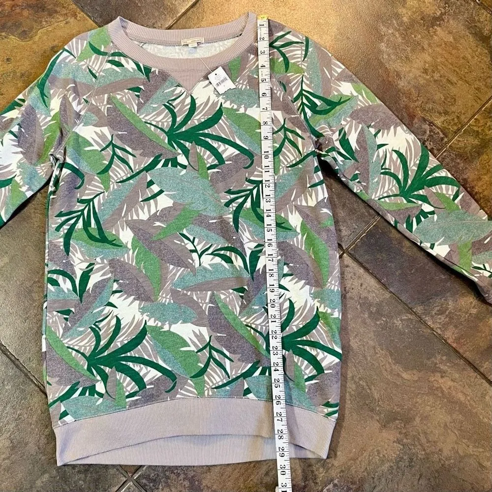 NWT Gap Sweatshirt Tunic Leaf Camouflage Top Small - Image 5