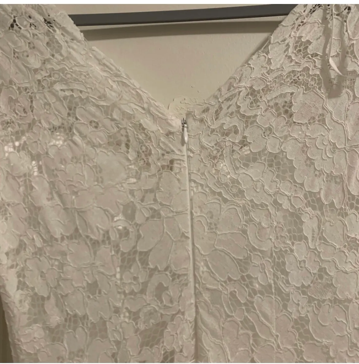 Lulu’s Forever Starts Tonight White Lace Long Sleeve Maxi Wedding Bridal Dress - Image 7