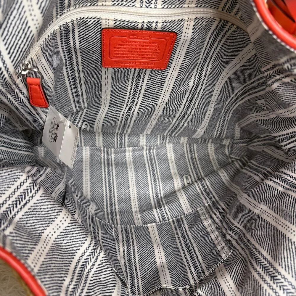 NWT COACH Straw Dogleash 22906 Hobo Shoulder Bag - Image 8