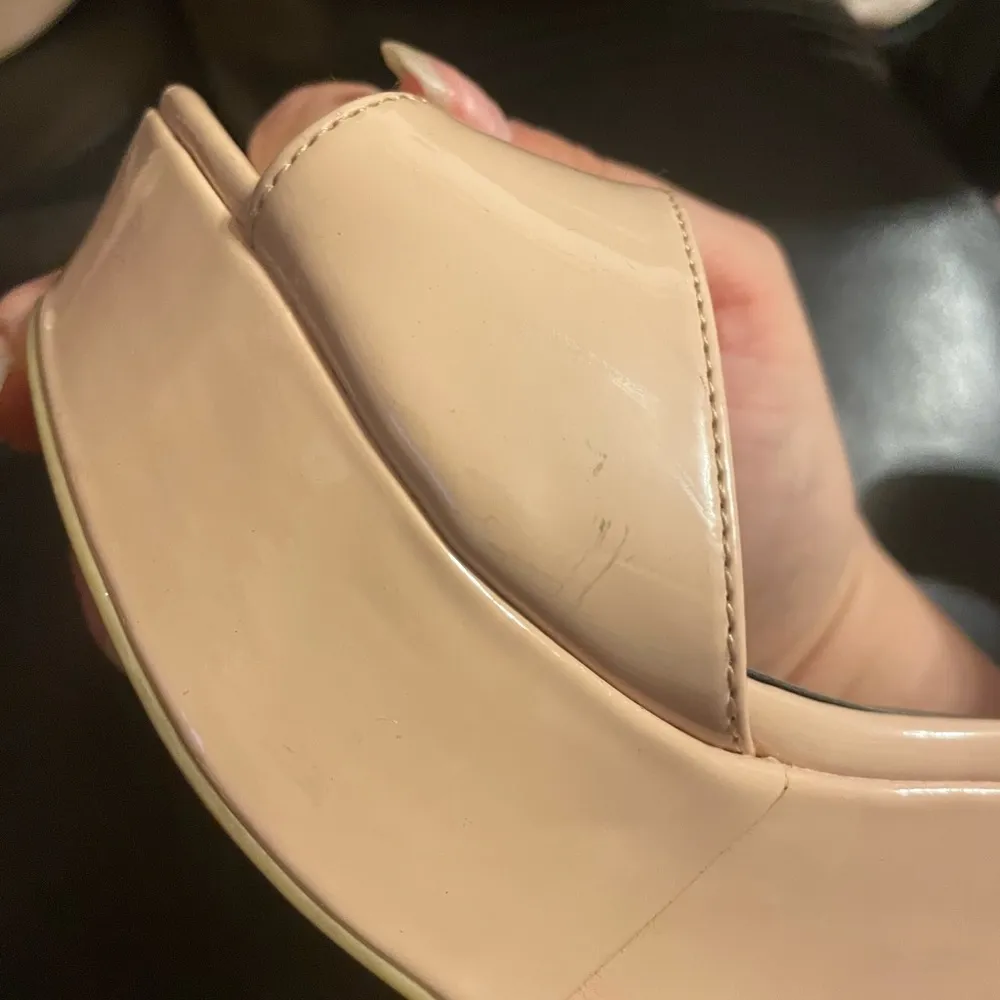 MICHAEL ANTONIO PATENT NUDE WEDGES - Image 6