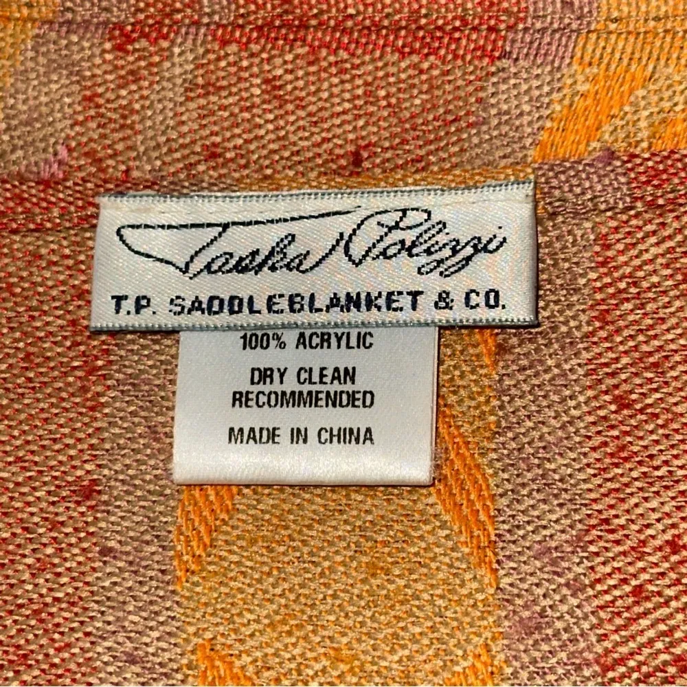 Tasha Polizzi T.P. Saddleblanket & Co Earth Toned Southwestern Aztec Print Scarf Red - Image 4