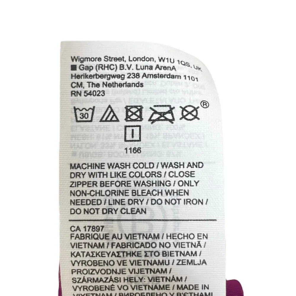 Athleta Advance Zip Front Bra B-DD Fuchsia Sports Athletic Nylon Size 38DD - Image 9